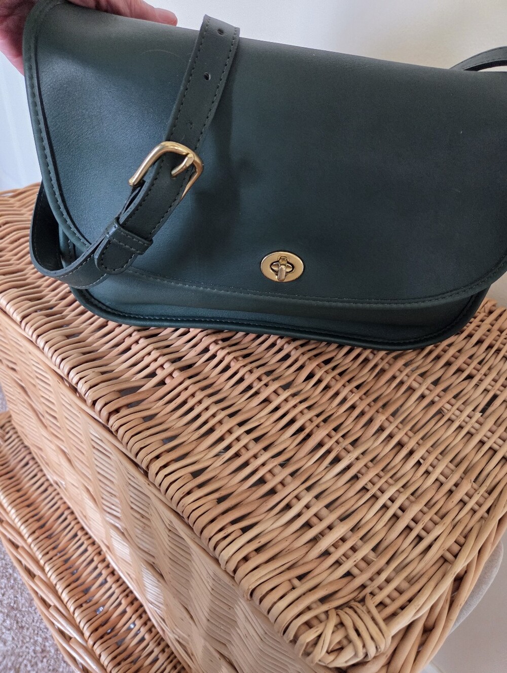 Coach Vintage City Bag Bottle Green
